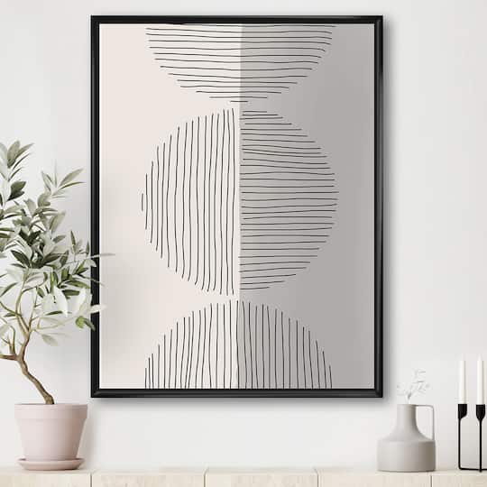 Designart - Minimal Geometric Lines And Circle VII